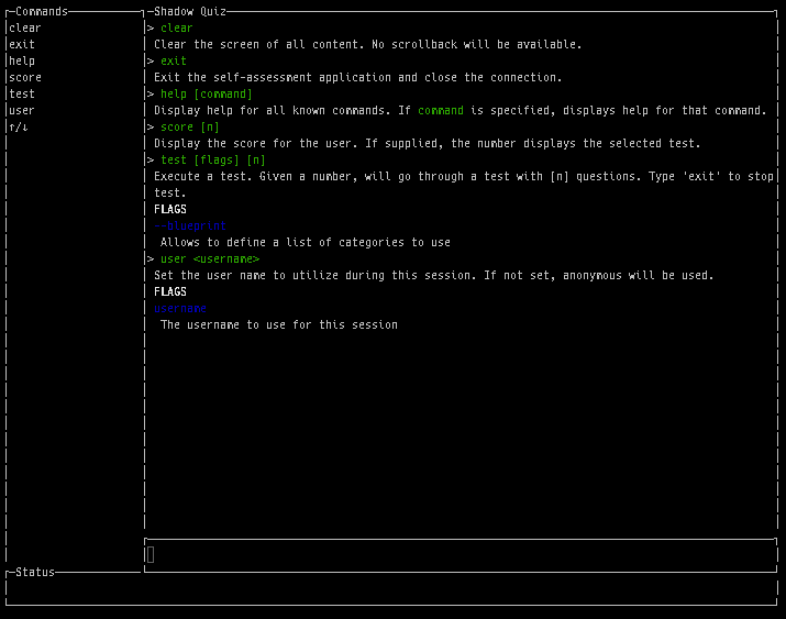 Screenshot of Client